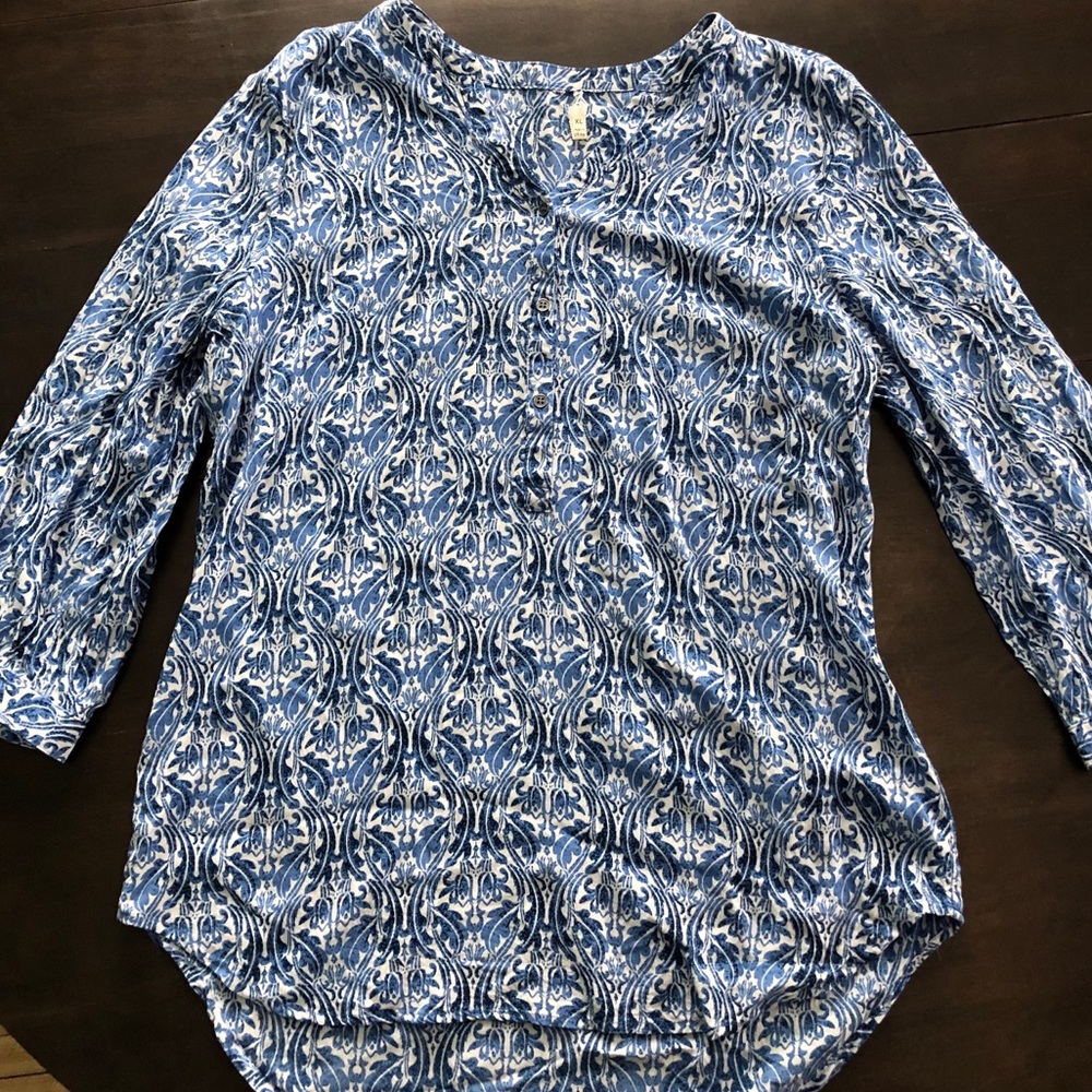 High/Low Tunic Blouse